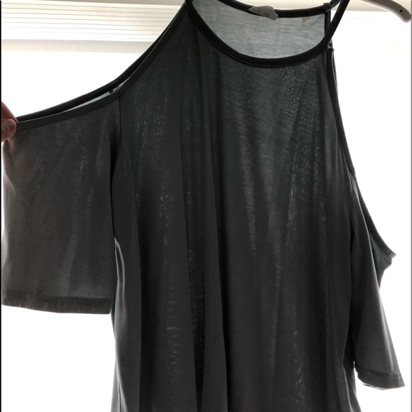 light blue, open shoulder top - Picture 2 of 2